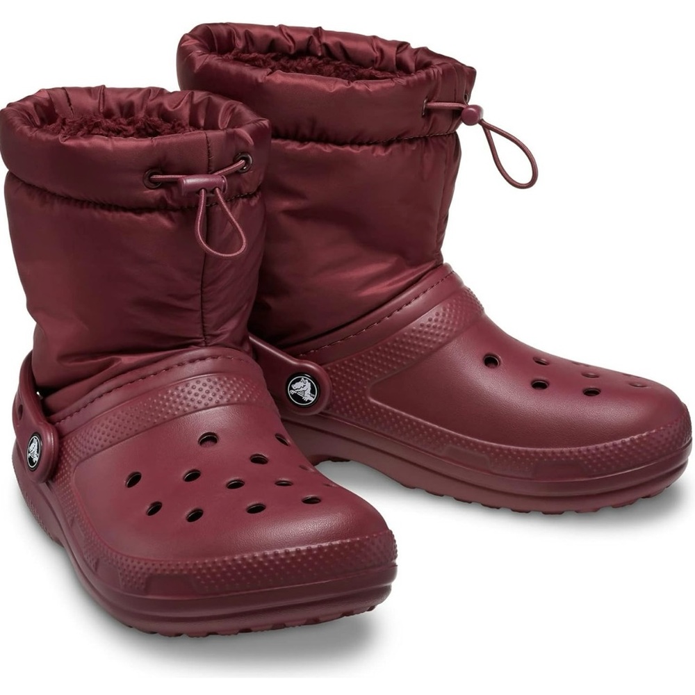 Crocs Burgundy Winter Boots